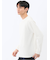ストレッチ モールジャガード クルーネック長袖Tシャツ