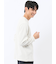 ストレッチ モールジャガード クルーネック長袖Tシャツ