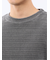 ストレッチ モールジャガード クルーネック長袖Tシャツ