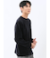 ストレッチ モールジャガード クルーネック長袖Tシャツ
