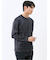 裏起毛ツイル クルーネック長袖Tシャツ