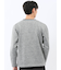 裏起毛カルゼ Vネック長袖Tシャツ
