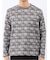 裏起毛チェック クルーネック長袖Tシャツ