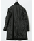 ウール100% ステンカラーコート 無地黒