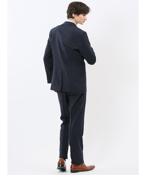 ウェア tobiuo ストレッチウォッシャブル スリムフィット 2ボタン2ピーススーツ 組織