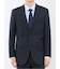 ストレッチウォッシャブル スリムフィット 2ボタン2ピーススーツ 組織紺