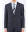 ストレッチウォッシャブル レギュラーフィット 2ボタン2ピーススーツ ウィンドペン紺