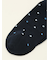 抗菌防臭 中ドット柄クルーソックス