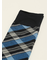 抗菌防臭 ダイヤチェック柄クルーソックス