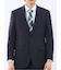ストレッチウォッシャブル レギュラーフィット 2ボタン2ピーススーツ 組織紺