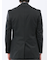 光沢ウール混 スリムフィット 2ボタン3ピーススーツ 組織黒