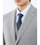 光沢ウール混 レギュラーフィット 2ボタン3ピーススーツ ストライプグレー