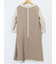 ダブルクロス サックワンピース ベージュ(セットアップ可能)