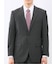 ストレッチ ウォッシャブル レギュラーフィット 2ボタン 2ピース スーツ ストライプグレー