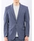 クロスストレッチ スリムフィット 2ボタンジャケット 青(セットアップ可能)