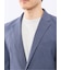 クロスストレッチ スリムフィット 2ボタンジャケット 青(セットアップ可能)
