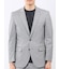 クロスストレッチ スリムフィット 2ボタンジャケット ライトグレー(セットアップ可能)