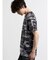 シェラック/SHELLAC メッセージ総柄グラフィック クルーネック半袖Tシャツ