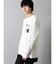 セマンティックデザイン 裾レイヤード クルーネック長袖BIGTシャツ