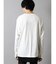 セマンティックデザイン 裾レイヤード クルーネック長袖BIGTシャツ