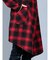 セマンティックデザイン チェック柄 フードコーディガン