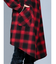 セマンティックデザイン チェック柄 フードコーディガン