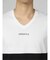 セマンティックデザイン バイカラー切替 Vネック半袖Tシャツ