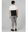 セマンティックデザイン バイカラー切替 Vネック半袖Tシャツ