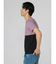 セマンティックデザイン バイカラー切替 Vネック半袖Tシャツ