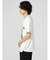 セマンティックデザイン 切替カレッジ Vネック半袖ルーズTシャツ