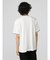 セマンティックデザイン 切替カレッジ Vネック半袖ルーズTシャツ