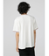 セマンティックデザイン 切替カレッジ Vネック半袖ルーズTシャツ