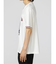 セマンティックデザイン 切替カレッジ Vネック半袖ルーズTシャツ