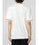 セマンティックデザイン 切替カレッジ Vネック半袖ルーズTシャツ