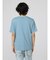 セマンティックデザイン 切替カレッジ Vネック半袖ルーズTシャツ