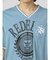 セマンティックデザイン 切替カレッジ Vネック半袖ルーズTシャツ
