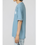 セマンティックデザイン 切替カレッジ Vネック半袖ルーズTシャツ