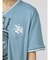 セマンティックデザイン 切替カレッジ Vネック半袖ルーズTシャツ