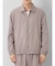 セマンティックデザイン レーヨン混 ステンカラー BIGシャツアウター