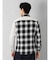 セマンティックデザイン 起毛チェック無地 クレイジーボタンダウン長袖シャツ