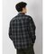 セマンティックデザイン レーヨン混 チェック柄 長袖BIGシャツ