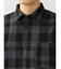 セマンティックデザイン レーヨン混 チェック柄 長袖BIGシャツ