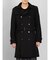 セマンティックデザイン ウールライク ダブルトレンチコート