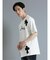 クロスアップリケ クルーネック半袖ルーズTシャツ