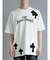 クロスアップリケ クルーネック半袖ルーズTシャツ