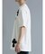 クロスアップリケ クルーネック半袖ルーズTシャツ