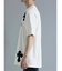 クロスアップリケ クルーネック半袖ルーズTシャツ