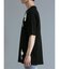 クロスアップリケ クルーネック半袖ルーズTシャツ