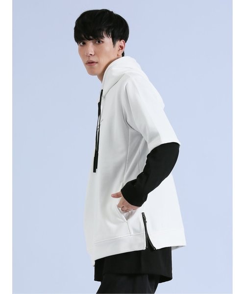 SHELLAC×SD 半袖プルパーカー+長袖Tシャツ アンサンブル