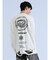 SD×PSYCHONATION チェーンアイコンダメージ クルー長袖Tシャツ
